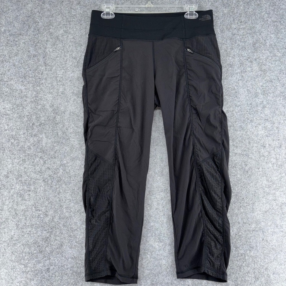 The North Face Womens FlashDry Black Cropped Hiking Pants NF0A3LMF Size S